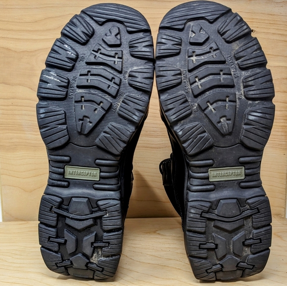 Interceptor Men’s Tactical Boots Lace Up Bike Boots Riding Boots Black Sz 12 - Picture 7 of 7